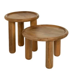 Stolik kawowy KODI 50 cm drewno mango
