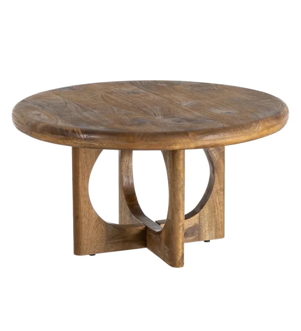 Stolik kawowy KONECEN 77 cm drewno mango
