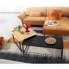 Stolik kawowy KORFI set 2 w optyce dębu outlet