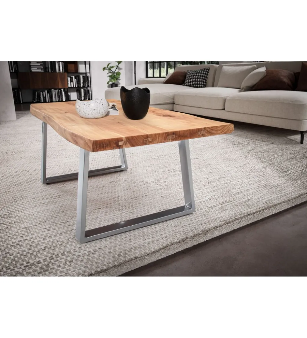 Stolik kawowy KORNEL 120 cm drewno akacja