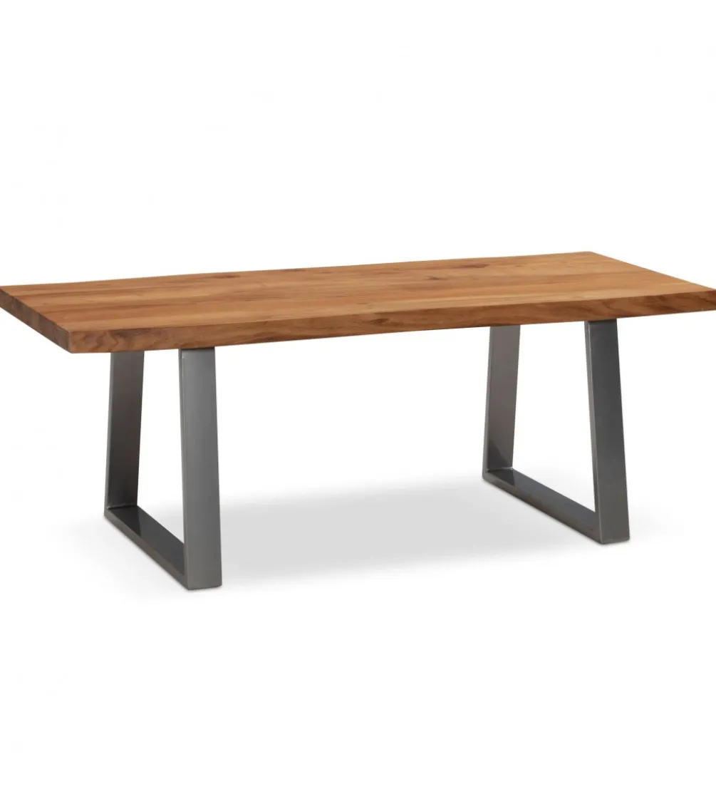 Stolik kawowy KORNEL 120 cm drewno akacja