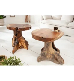 Stolik kawowy Korzeń 40 cm drewno Teak