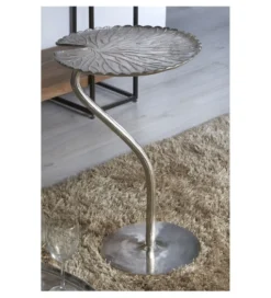 Stolik kawowy KUFUMU 41 cm srebrny
