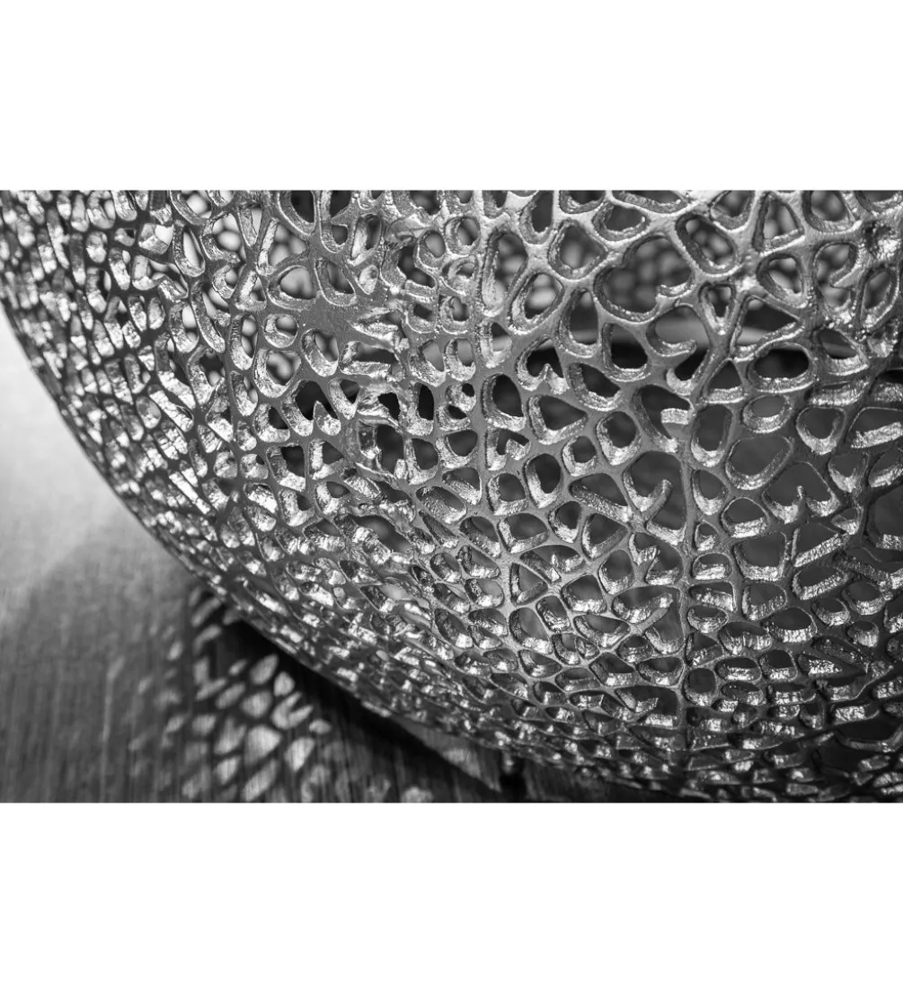 Stolik Kawowy Leaf 80 Cm srebrny