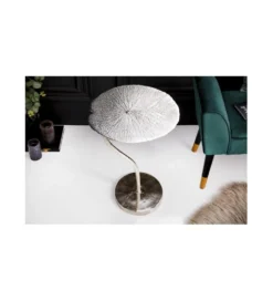 Stolik kawowy Leaf 42 cm srebrny
