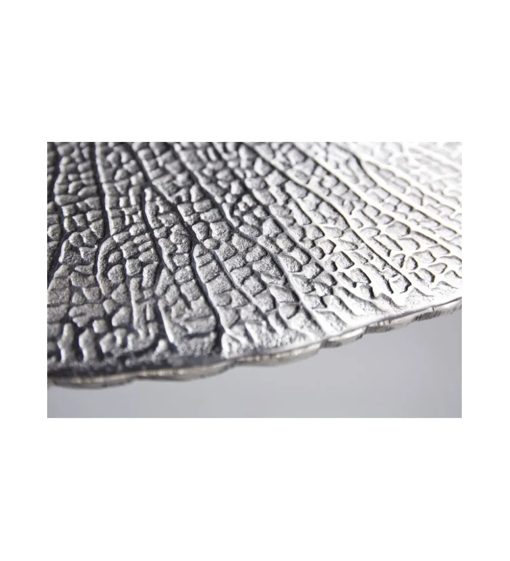 Stolik kawowy Leaf 42 cm srebrny