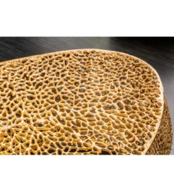 Stolik kawowy Leaf 120 cm złoty