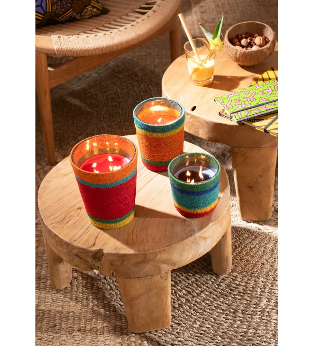 Stolik kawowy LEONI set 2 drewno teak
