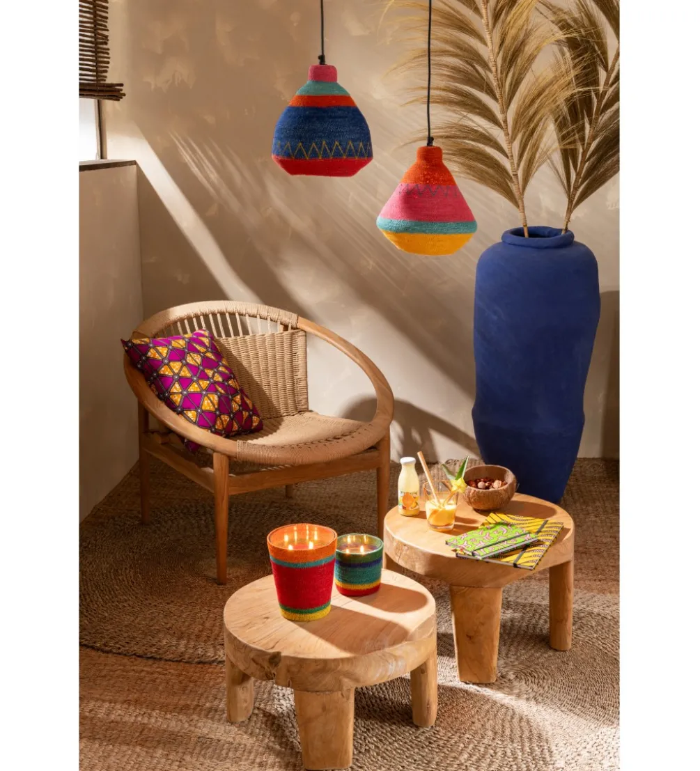 Stolik kawowy LEONI set 2 drewno teak