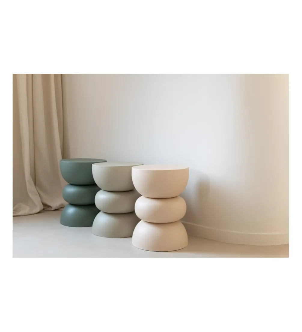 Stolik kawowy LISE 32 cm beżowy