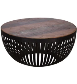 Stolik kawowy LOFTE 70 cm drewno mango