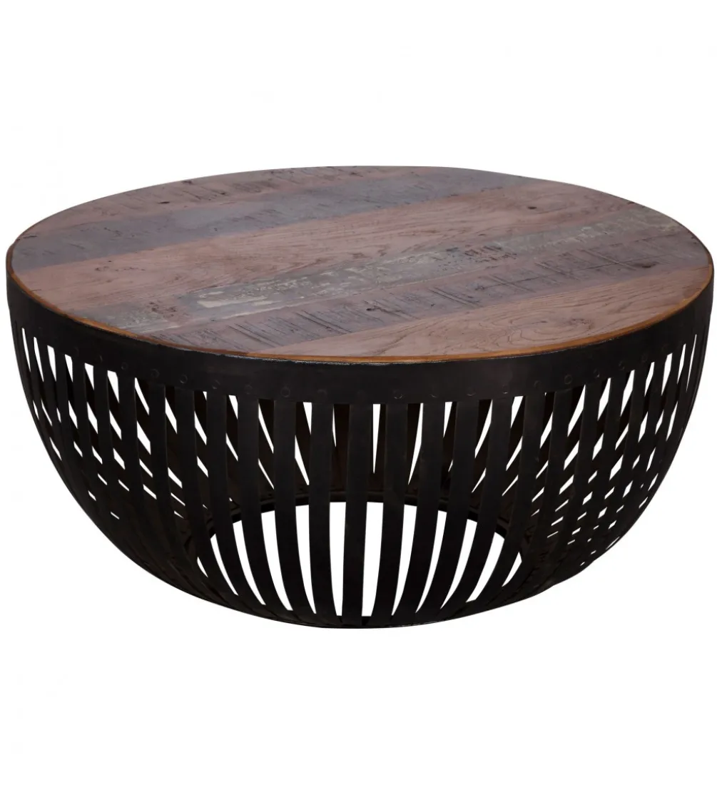 Stolik kawowy LOFTE 70 cm drewno mango