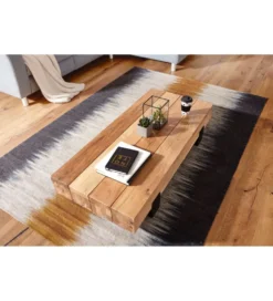 Stolik kawowy LONDA 130 cm drewno akacja