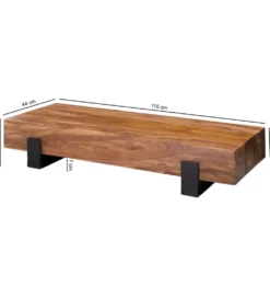 Stolik kawowy LONDA 115 cm drewno sheesham