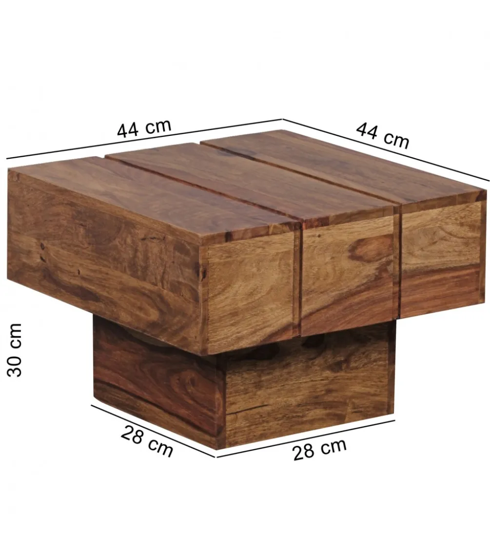 Stolik kawowy LUCCA 44 cm drewno sheesham