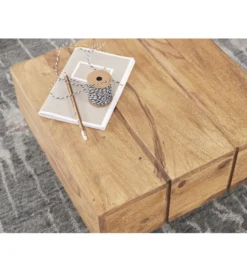 Stolik kawowy LUCCA 44 cm drewno akacja