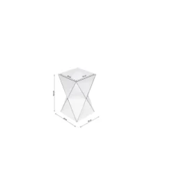 Stolik kawowy LUXURY TRIANGLE 32 cm lustrzany