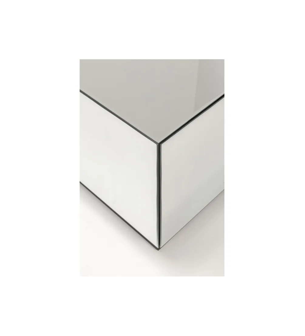 Stolik kawowy LUXY MIRROR TRUNK 80 cm z szufladami