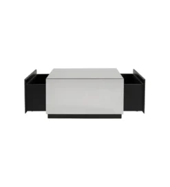 Stolik kawowy LUXY MIRROR TRUNK 80 cm z szufladami