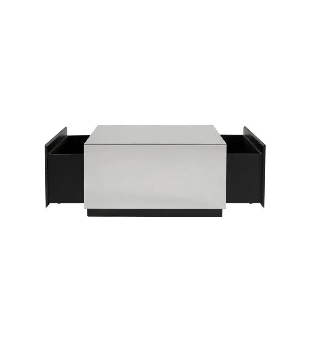 Stolik kawowy LUXY MIRROR TRUNK 80 cm z szufladami