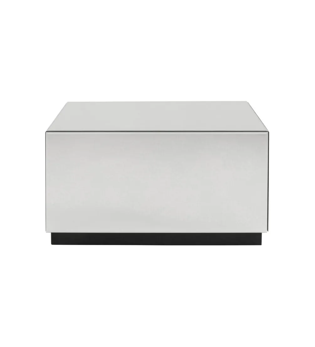 Stolik kawowy LUXY MIRROR TRUNK 80 cm z szufladami