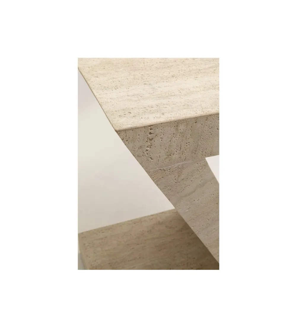 Stolik kawowy LUXY Z TRAVERTINE 60 cm marmur