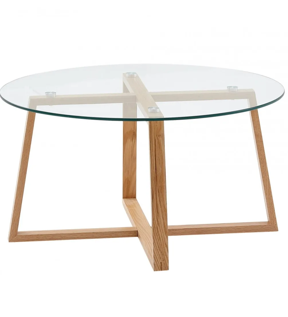 Stolik kawowy MANGA 78 cm transparentny