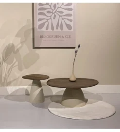 Stolik kawowy MARONI  50 cm drewno mango brąz