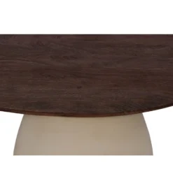 Stolik kawowy MARONI  50 cm drewno mango brąz