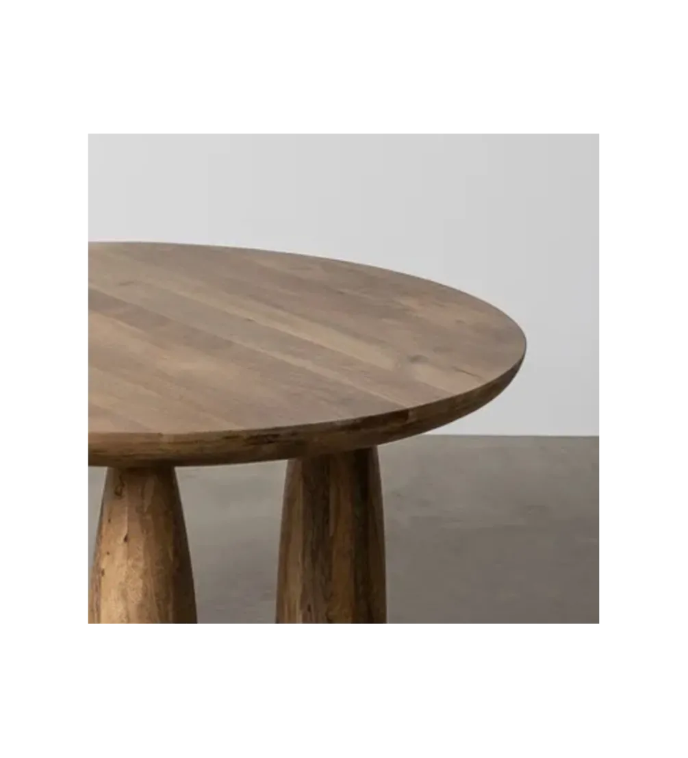 Stolik kawowy MENT 90 cm drewno mango