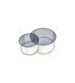 Stolik kawowy MERCURY set 2 srebrny