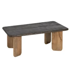 Stolik kawowy MEZNATRE 120 cm drewno mango brązowe