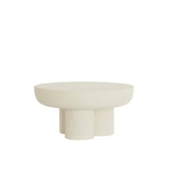 Stolik kawowy MIZUHO 70 cm kremowy