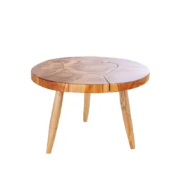 Stolik kawowy MOSAIK 60 cm naturalny teak