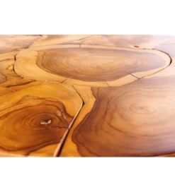 Stolik kawowy MOSAIK 60 cm naturalny teak
