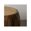 Stolik kawowy MURPI 75 cm drewno mango rattan