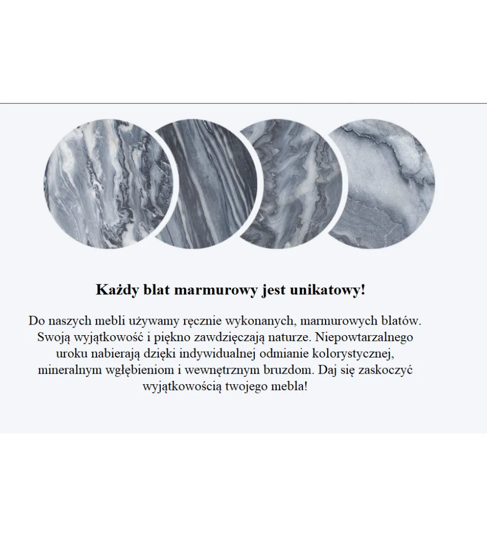Stolik kawowy Nobil Elements set 2 marmur szary