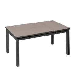 Stolik kawowy ogrodowy rozkładany AGNES grafitowy