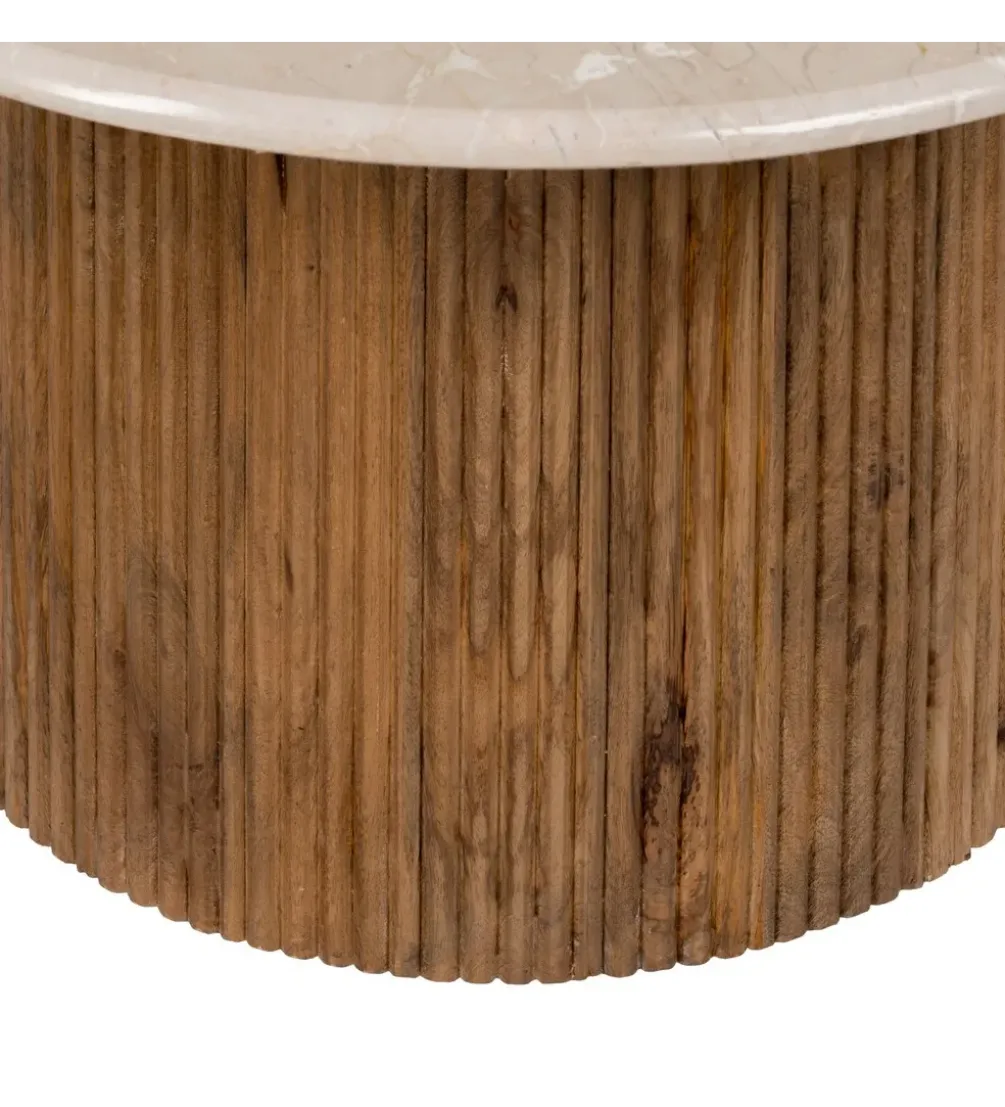 Stolik kawowy OPAK 76 cm drewno mango naturalny