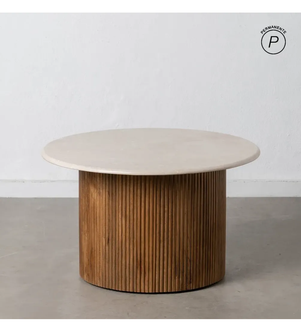 Stolik kawowy OPAK 76 cm drewno mango naturalny