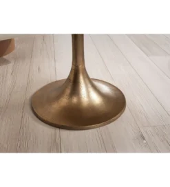 Stolik kawowy ORIANA 60 cm antyczny złoty