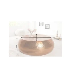 Stolik kawowy Orient 80 cm miedziany