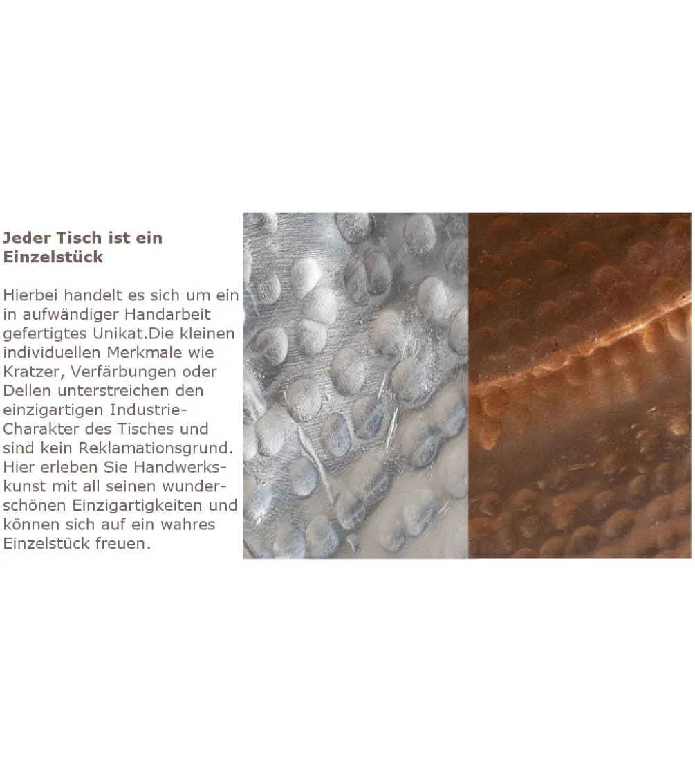 Stolik kawowy Orient 80 cm miedziany