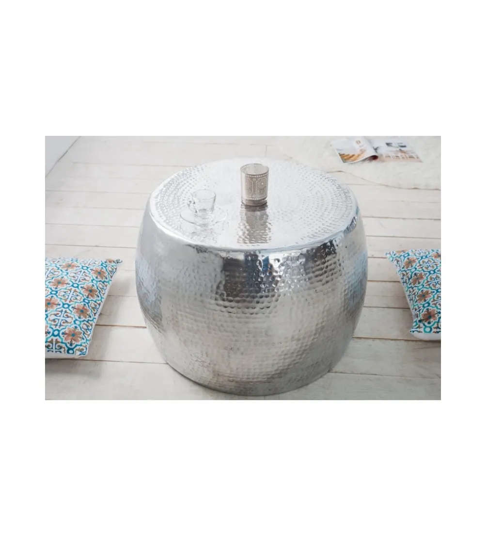 Stolik kawowy Orient 60 cm srebrny