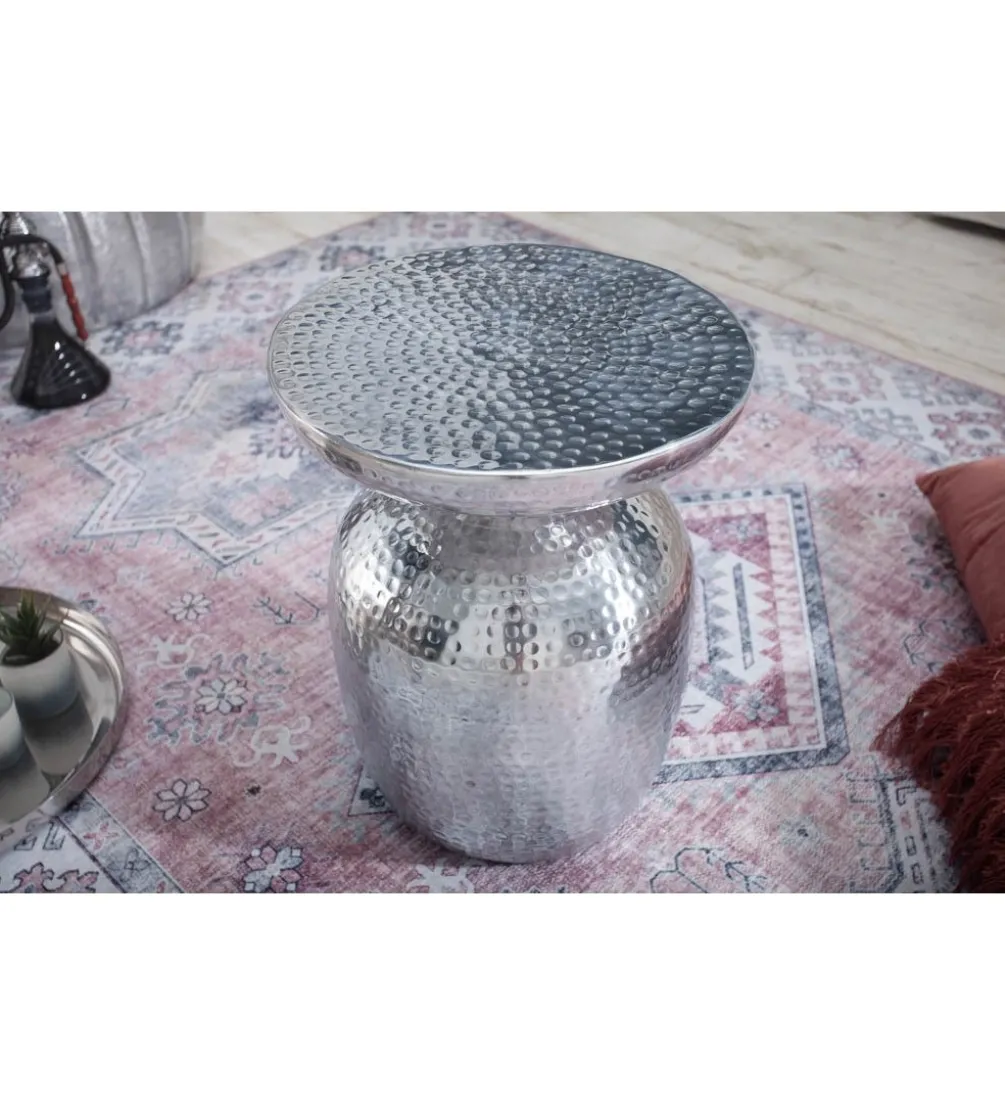 Stolik Kawowy Orient 36 Cm W Kolorze srebrnym