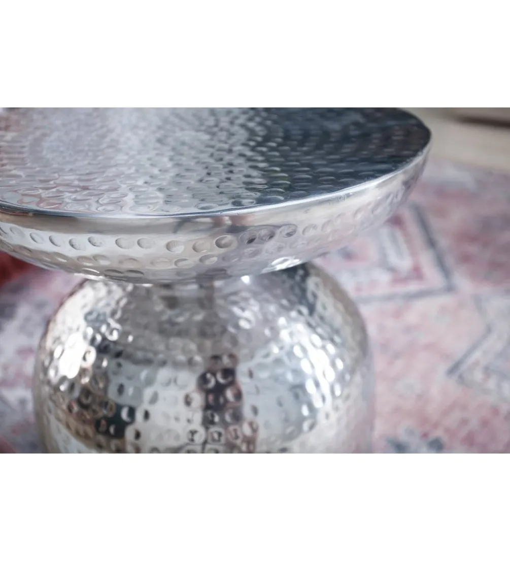 Stolik Kawowy Orient 36 Cm W Kolorze srebrnym