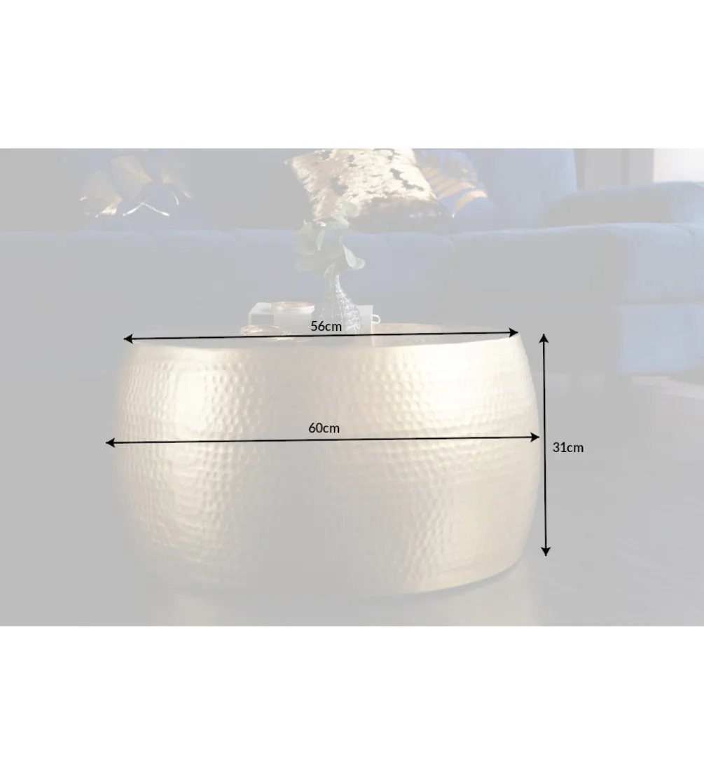 Stolik kawowy Orient II 60 cm złoty
