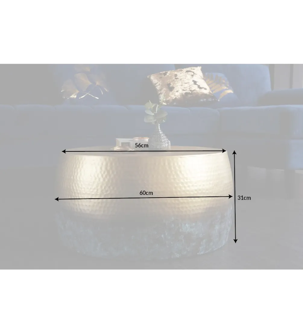 Stolik kawowy Orient III 60 cm złoty