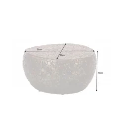 Stolik kawowy PEDRA Stone Mosaic 72 cm miedziany