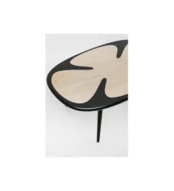 Stolik kawowy PETAL 90 cm naturalny czarny
